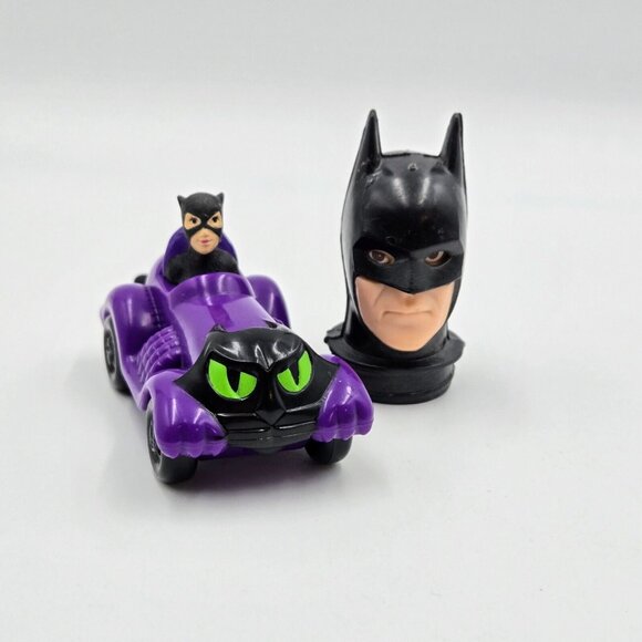 Vintage Catwoman McDonald’s Happy Meal Toys 1991 DC Comics With Bonus Batman - Picture 2 of 13